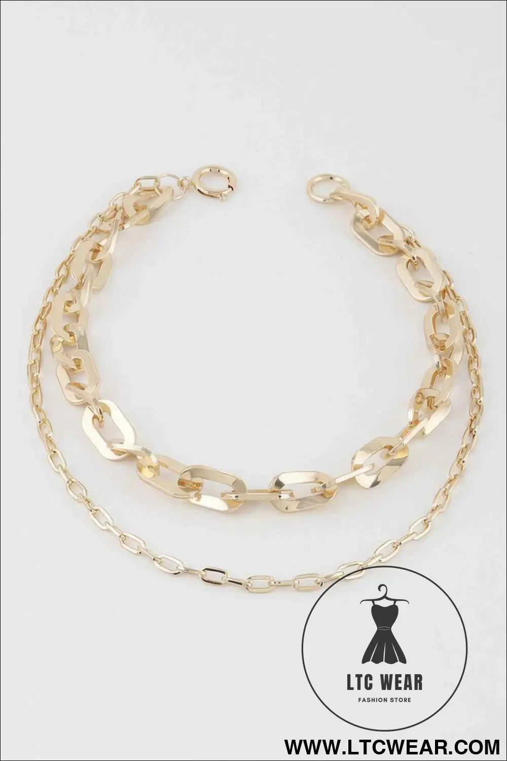 Double Link Chain Necklace
