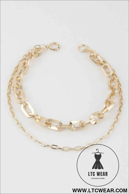 Double Link Chain Necklace