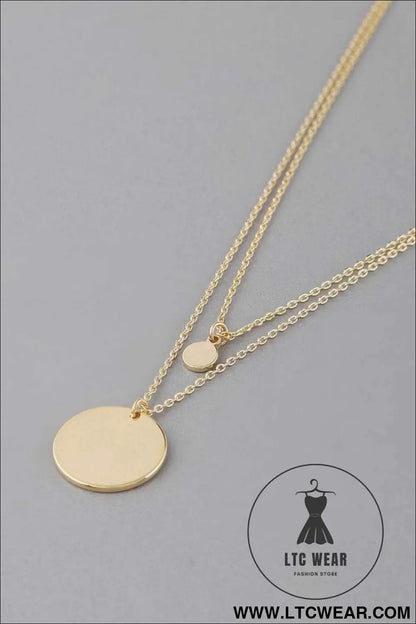 Double Pendant Necklace