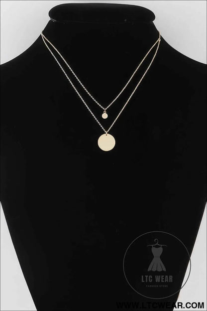 Double Pendant Necklace