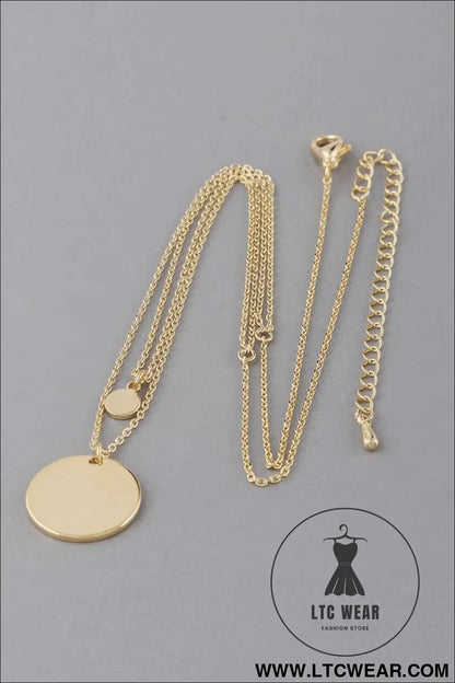 Double Pendant Necklace