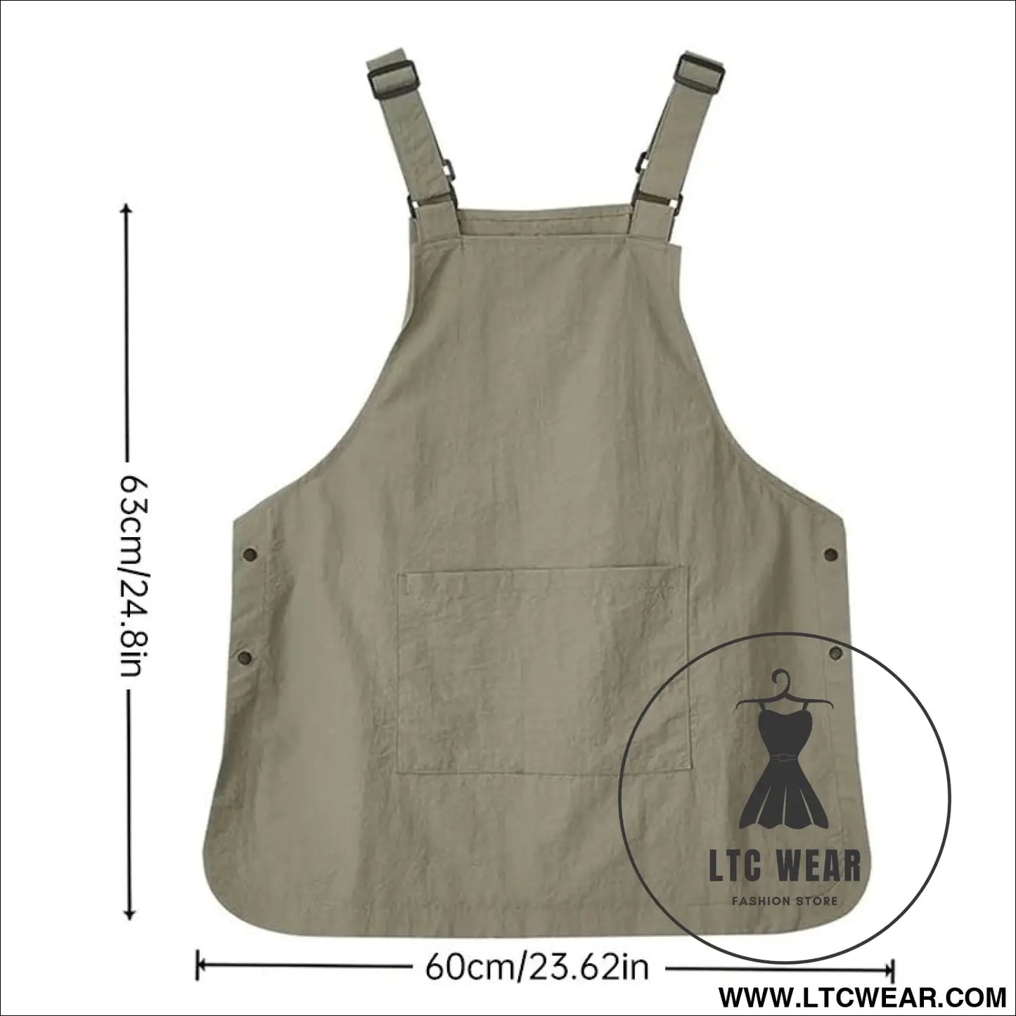 Double-Sided Waterproof Kitchen Apron – Adjustable Unisex Chef Apron, Pure Color Household Cooking Workwear - L.T.C Wear Online Fashion Store