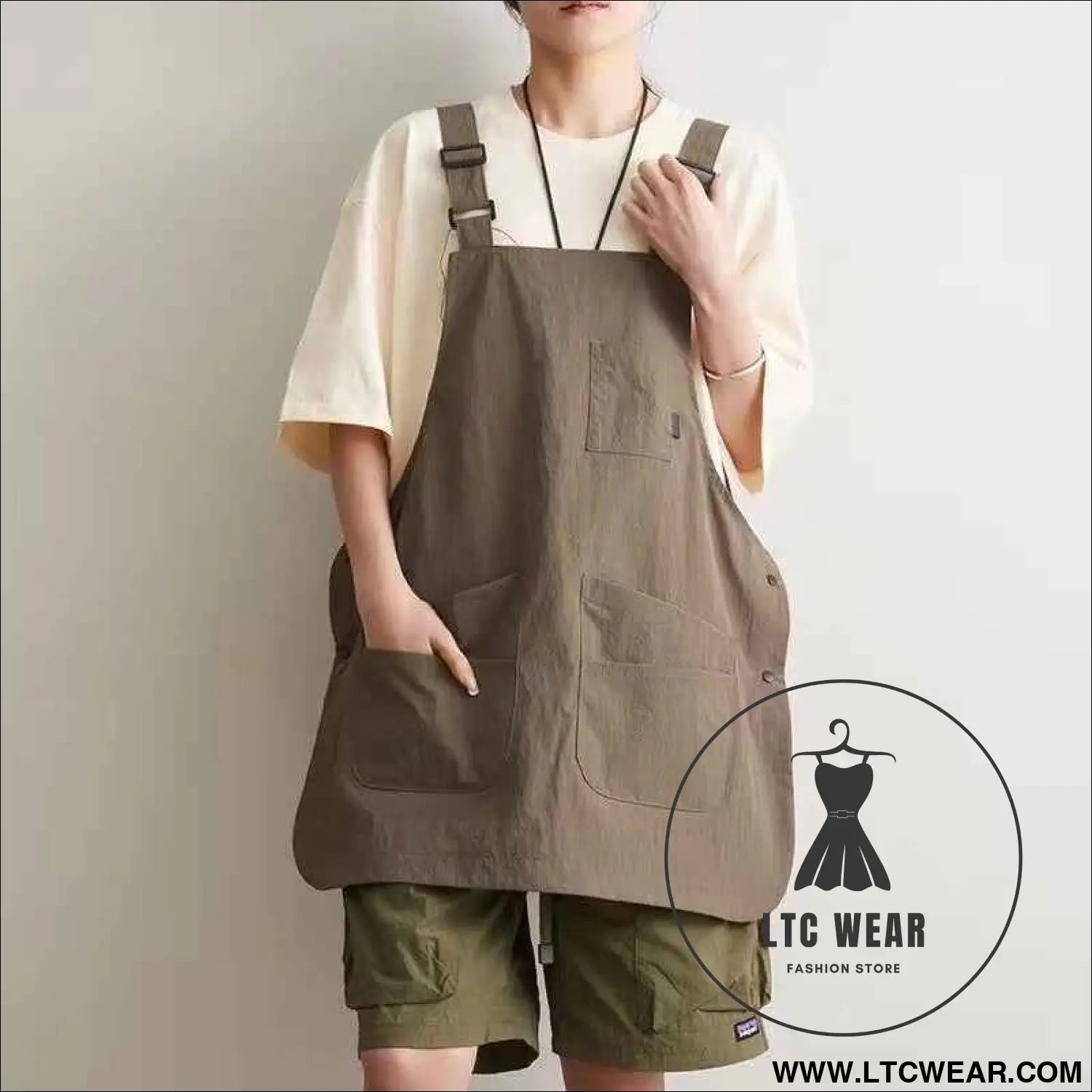 Double-Sided Waterproof Kitchen Apron – Adjustable Unisex Chef Apron, Pure Color Household Cooking Workwear