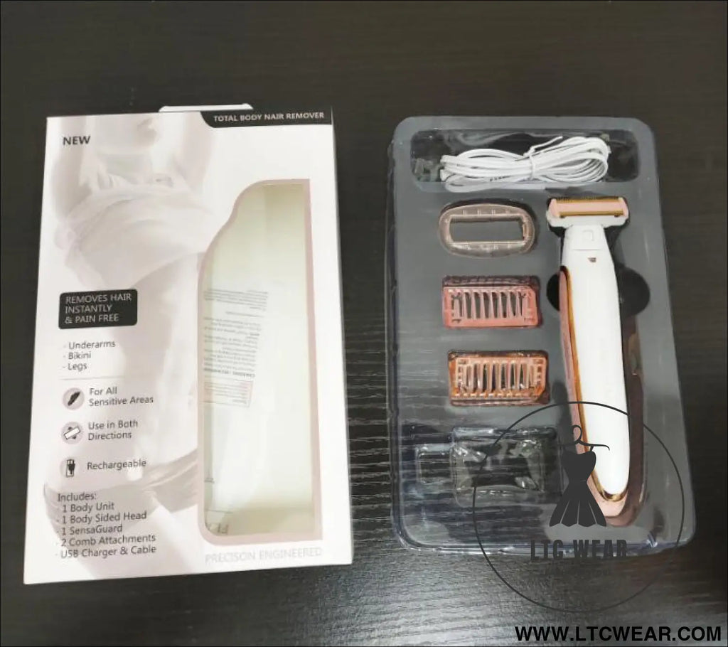Electric lady shaver razor flawless body hair shaver painless bikini trimmer usb rechargeable fast hair shaving machine