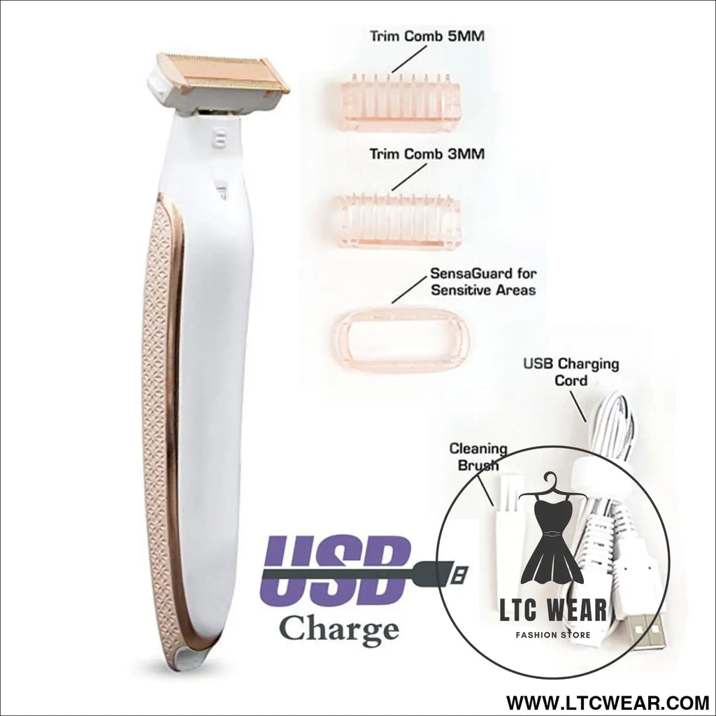 Electric lady shaver razor flawless body hair shaver painless bikini trimmer usb rechargeable fast hair shaving machine
