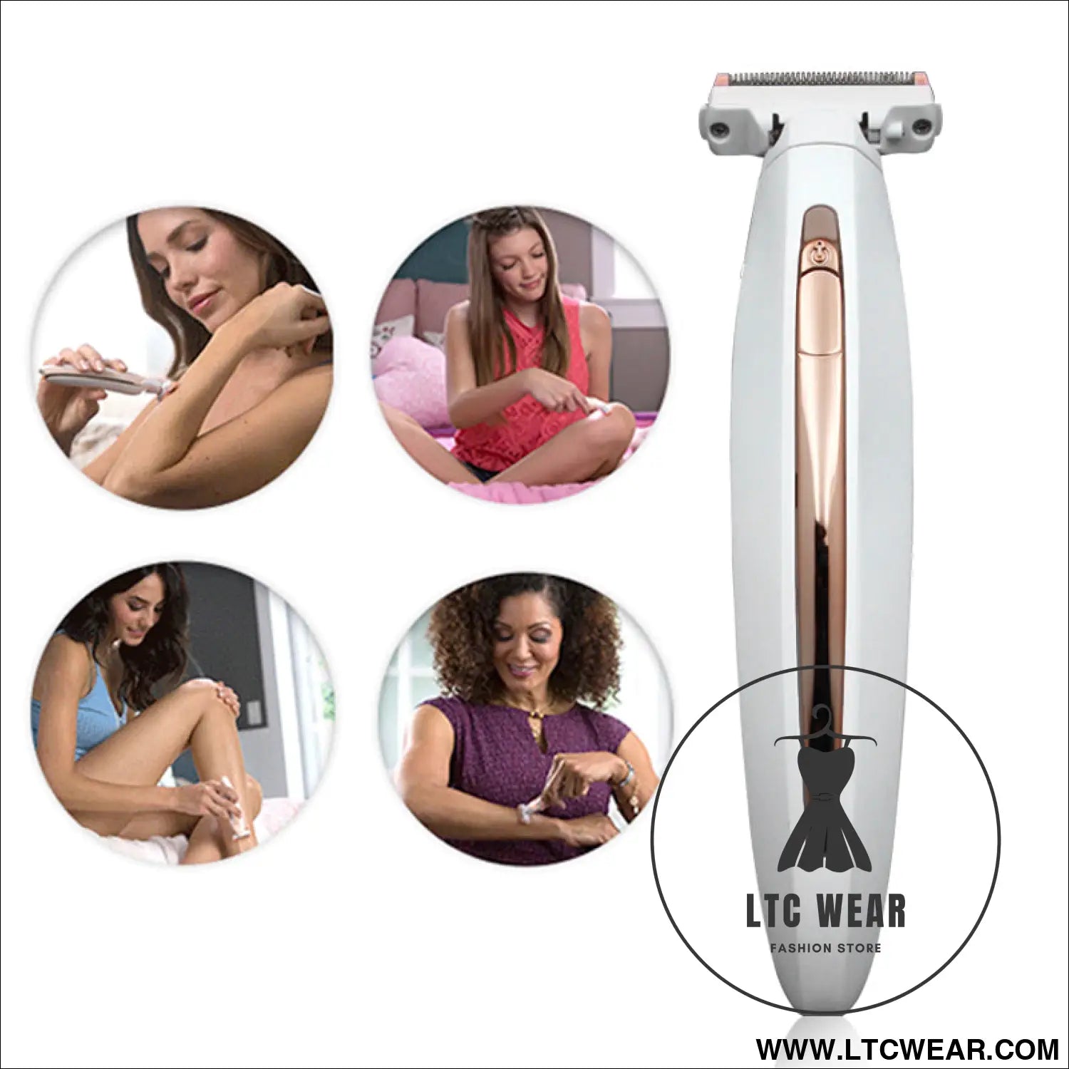 Electric lady shaver razor flawless body hair shaver painless bikini trimmer usb rechargeable fast hair shaving machine