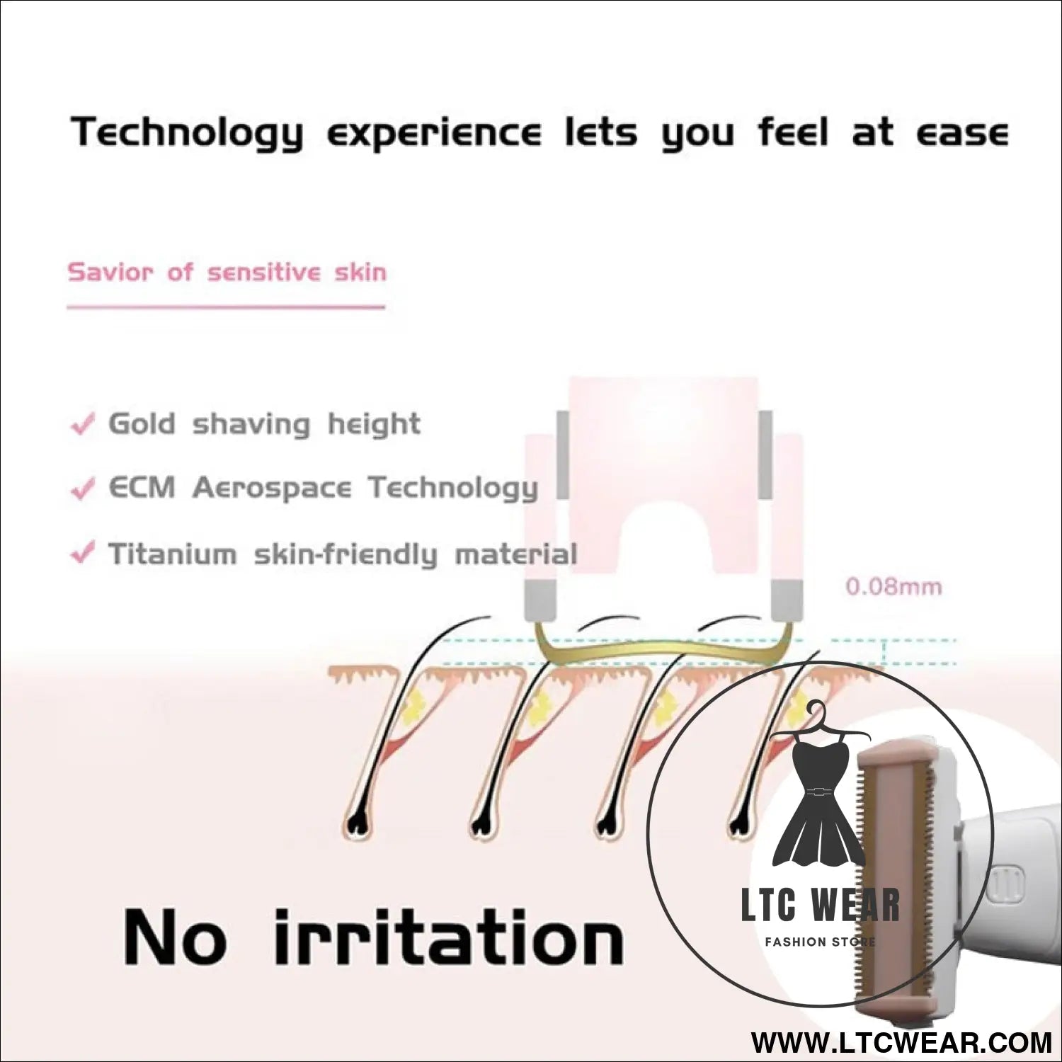 Electric lady shaver razor flawless body hair shaver painless bikini trimmer usb rechargeable fast hair shaving machine