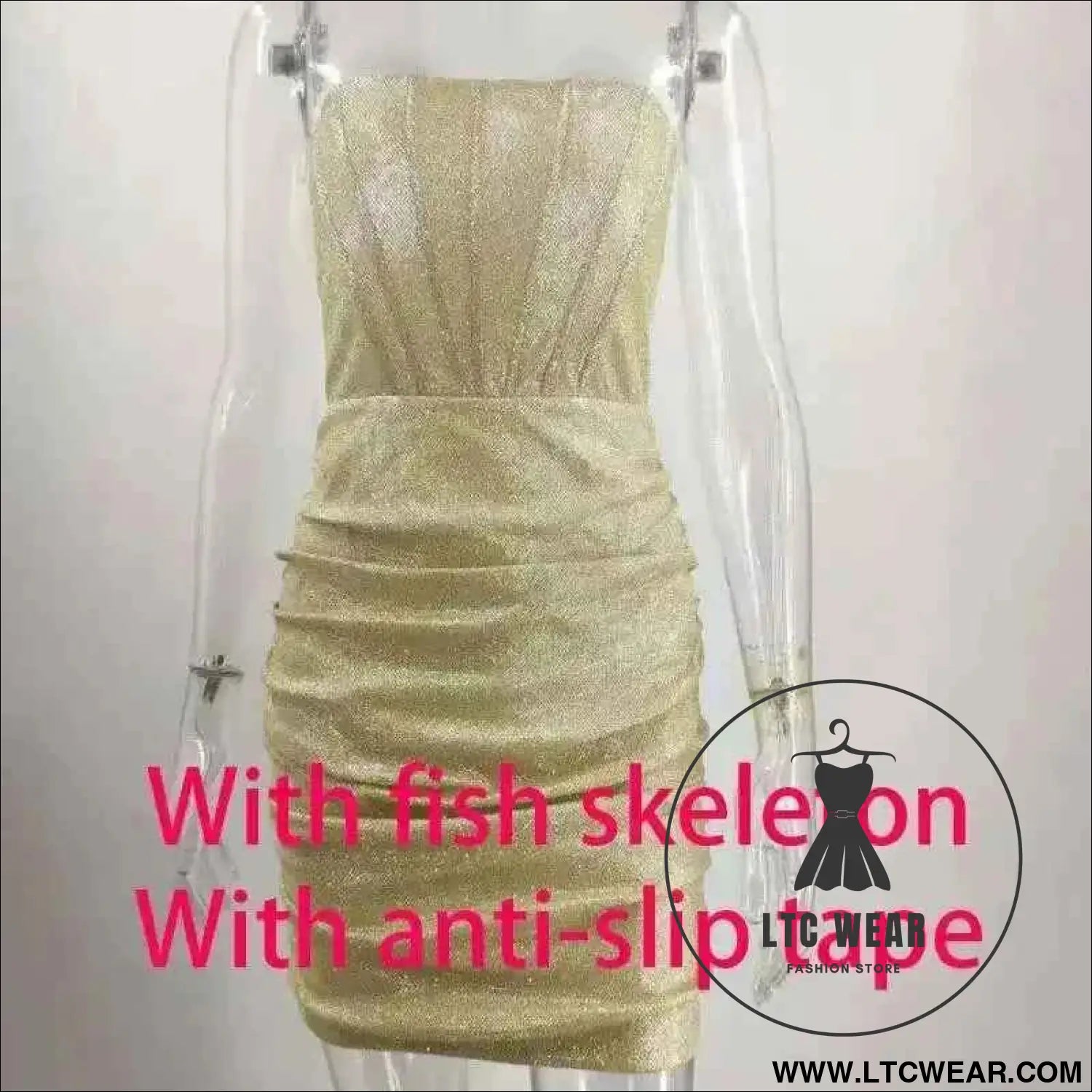 Elegant Glitter Bodycon Mini Dress for Summer Nights