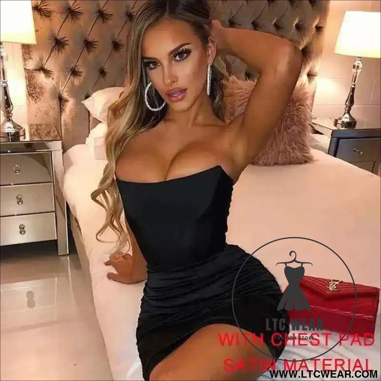 Elegant Glitter Bodycon Mini Dress for Summer Nights