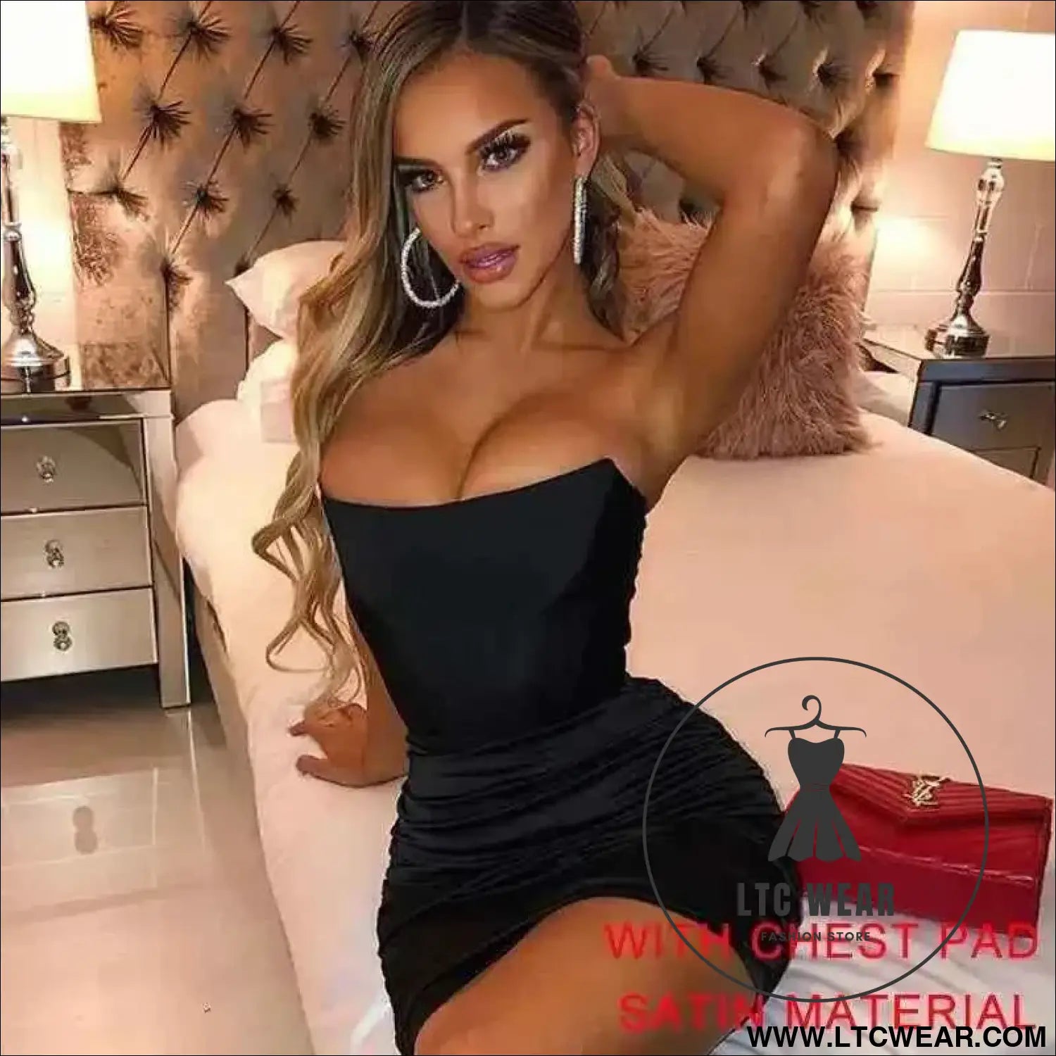 Elegant Glitter Bodycon Mini Dress for Summer Nights
