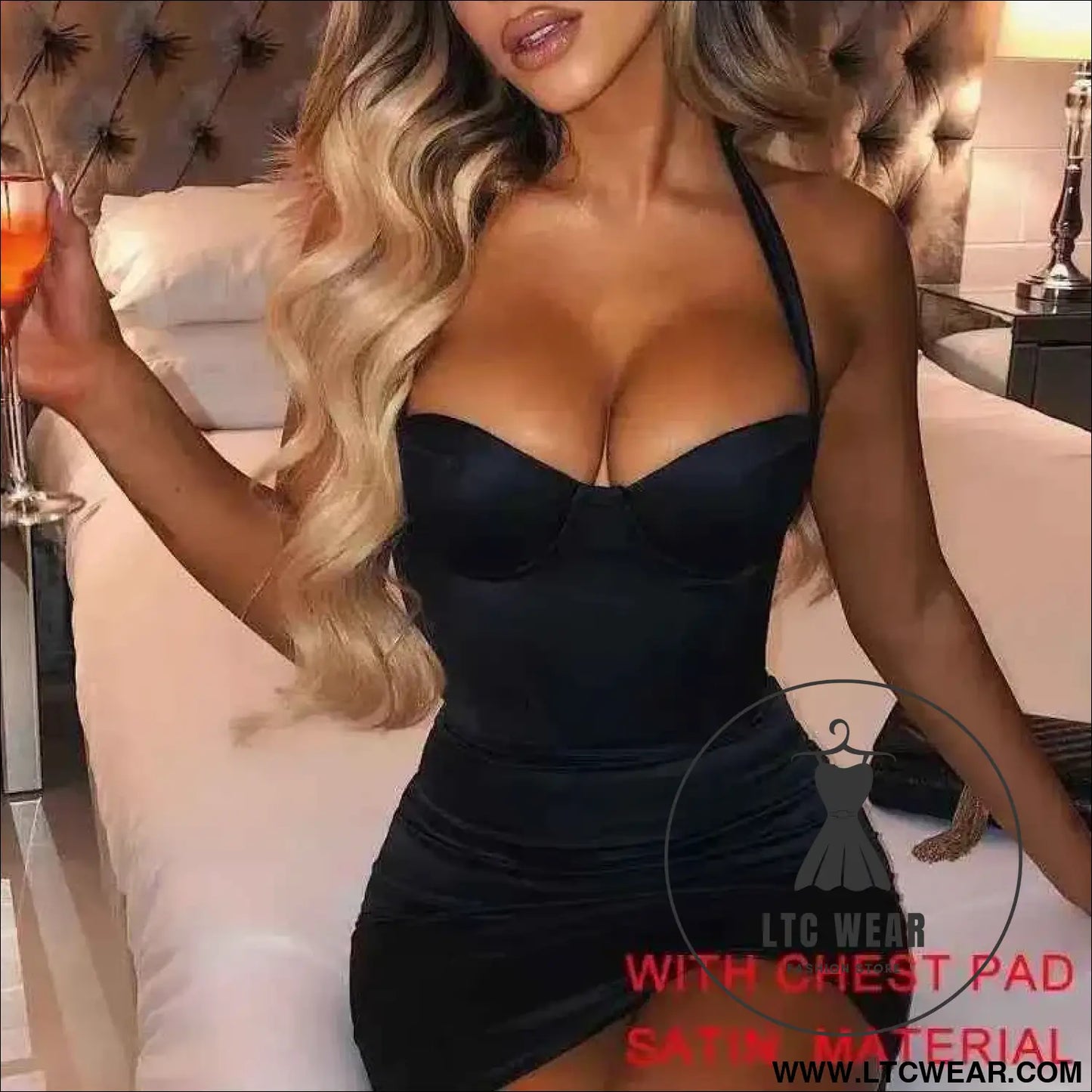 Elegant Glitter Bodycon Mini Dress for Summer Nights