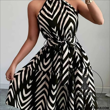 Elegant Ruched Turtleneck OffShoulder Dress for Daily Commute