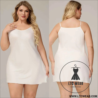 Elegant Satin Chiffon Sleepwear for Women, Summer Strap Sexy Nightdress, Simple Home Wear
