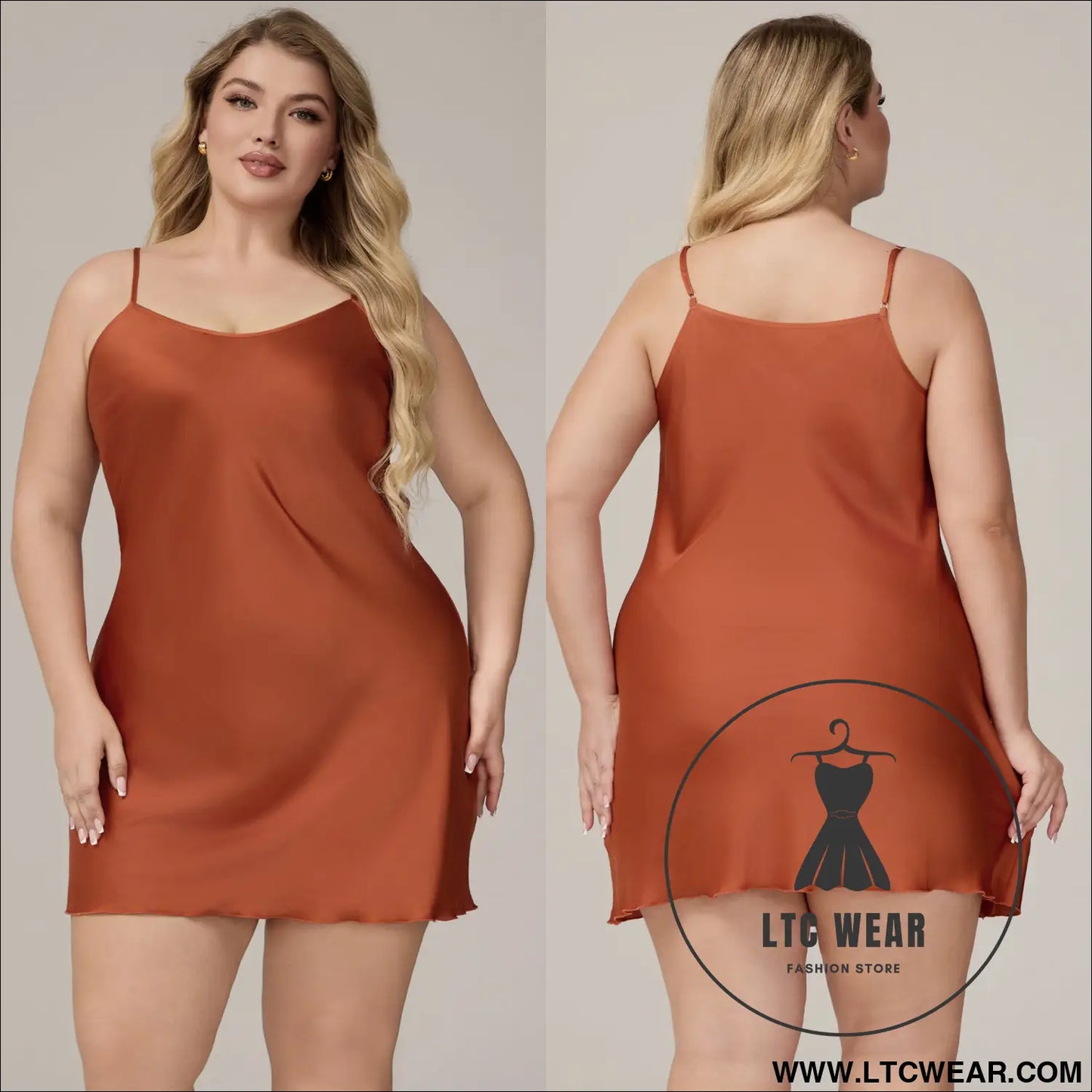 Elegant Satin Chiffon Sleepwear for Women, Summer Strap Sexy Nightdress, Simple Home Wear - L.T.C Wear Online Fashion Store
