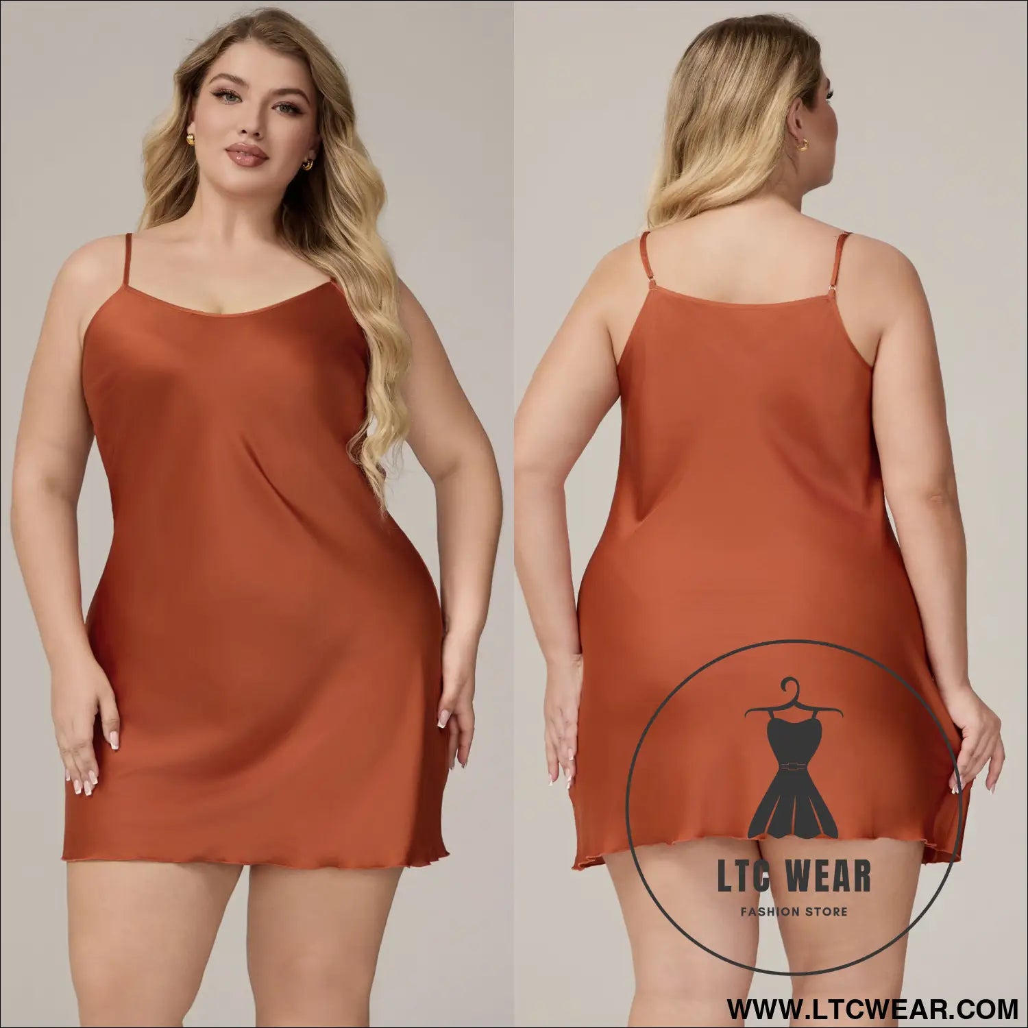 Elegant Satin Chiffon Sleepwear for Women, Summer Strap Sexy Nightdress, Simple Home Wear - L.T.C Wear Online Fashion Store