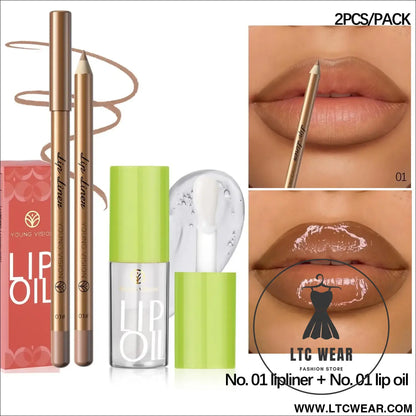 Elevate Your Look: USHAS 12-Color Lipstick & Liner Duo - L.T.C Wear Online Fashion Store