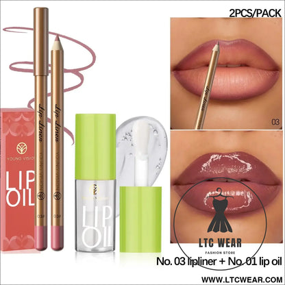Elevate Your Look: USHAS 12-Color Lipstick & Liner Duo - L.T.C Wear Online Fashion Store