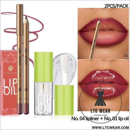 Elevate Your Look: USHAS 12-Color Lipstick & Liner Duo - L.T.C Wear Online Fashion Store