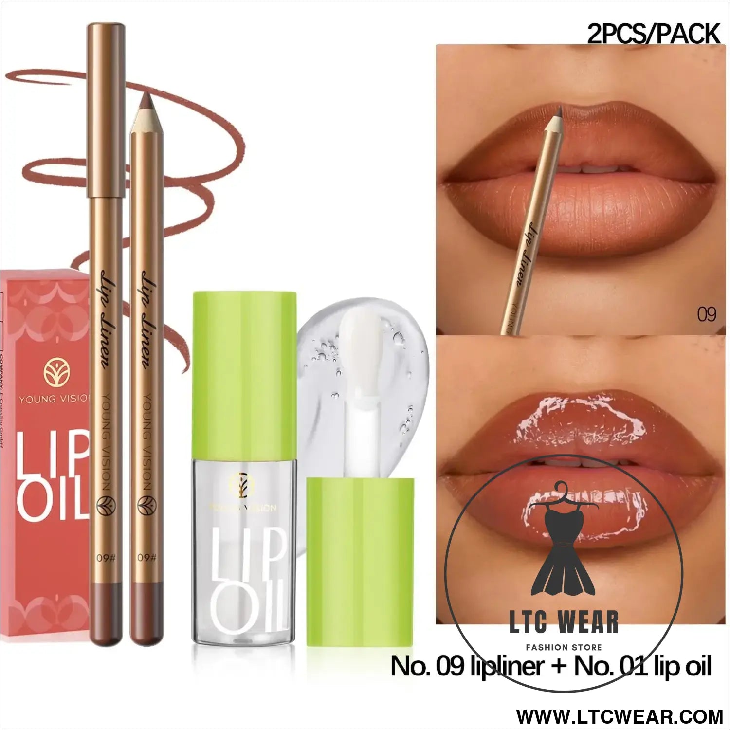 Elevate Your Look: USHAS 12-Color Lipstick & Liner Duo - L.T.C Wear Online Fashion Store