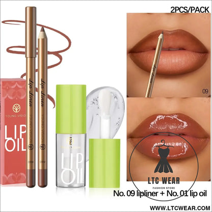 Elevate Your Look: USHAS 12-Color Lipstick & Liner Duo - L.T.C Wear Online Fashion Store
