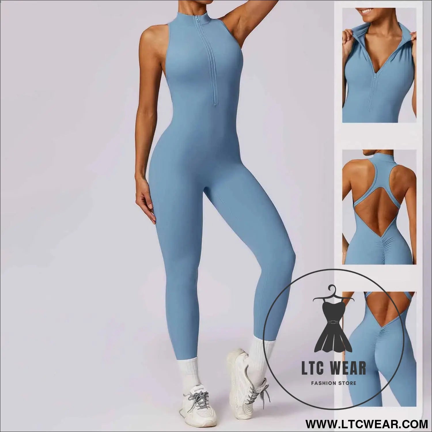 Elevate your workouts with our naked yoga jumpsuit