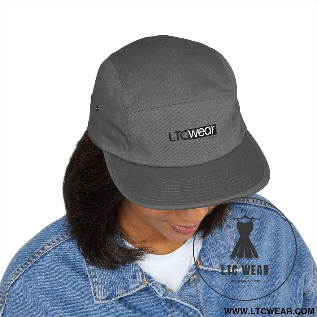 Embroidered 5-panel cotton cap l.t.c wear camper hat - hats