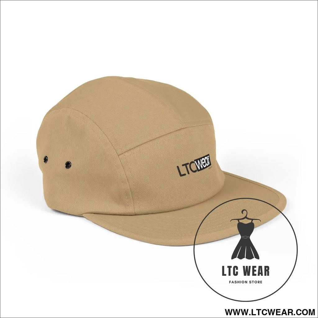 Embroidered 5-panel cotton cap l.t.c wear camper hat - hats
