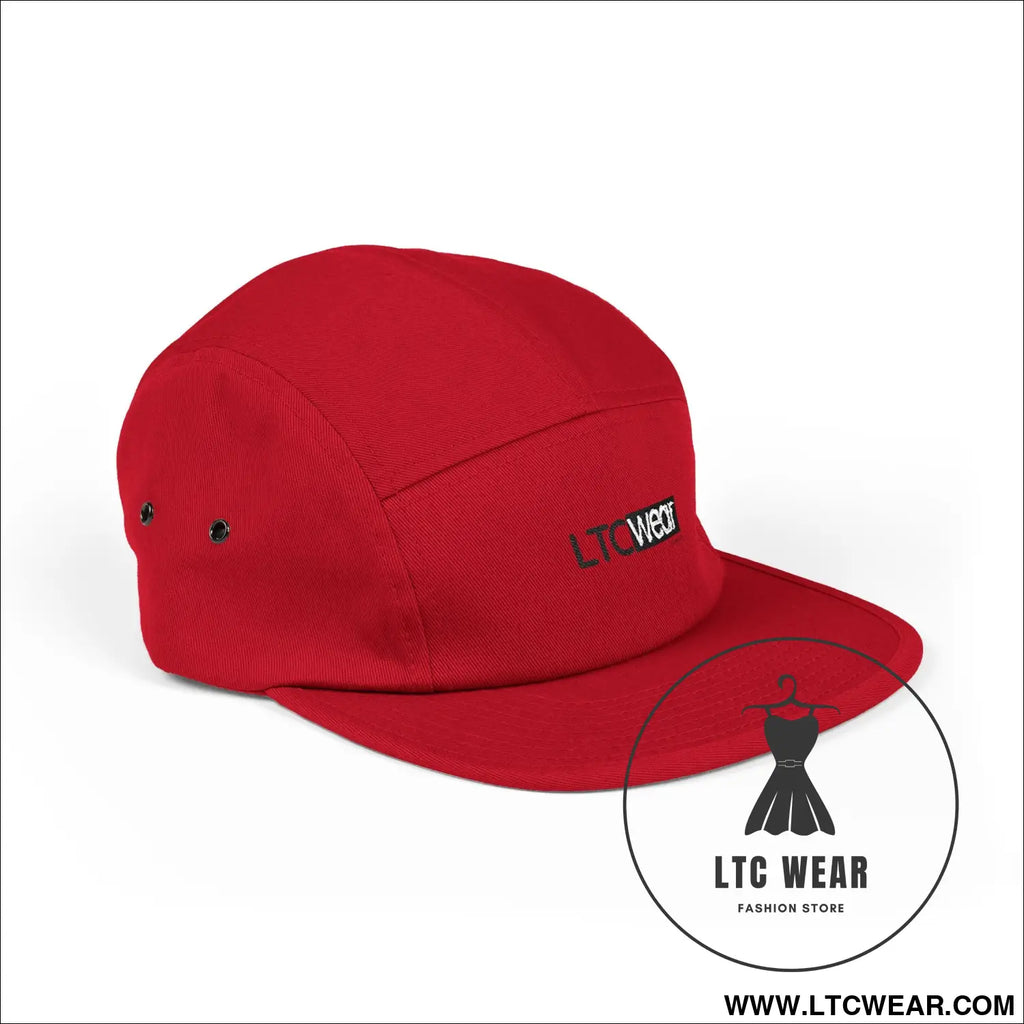 Embroidered 5-panel cotton cap l.t.c wear camper hat - hats