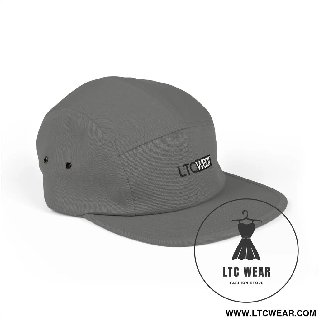 Embroidered 5-panel cotton cap l.t.c wear camper hat - hats