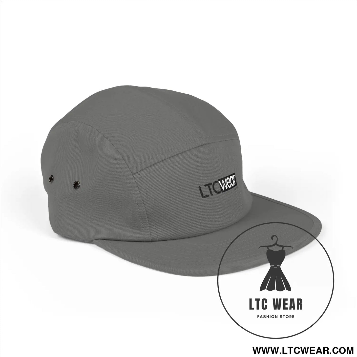 Embroidered 5-panel cotton cap l.t.c wear camper hat - hats