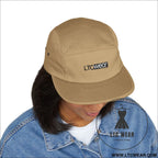 Embroidered 5-panel cotton cap l.t.c wear camper hat - hats