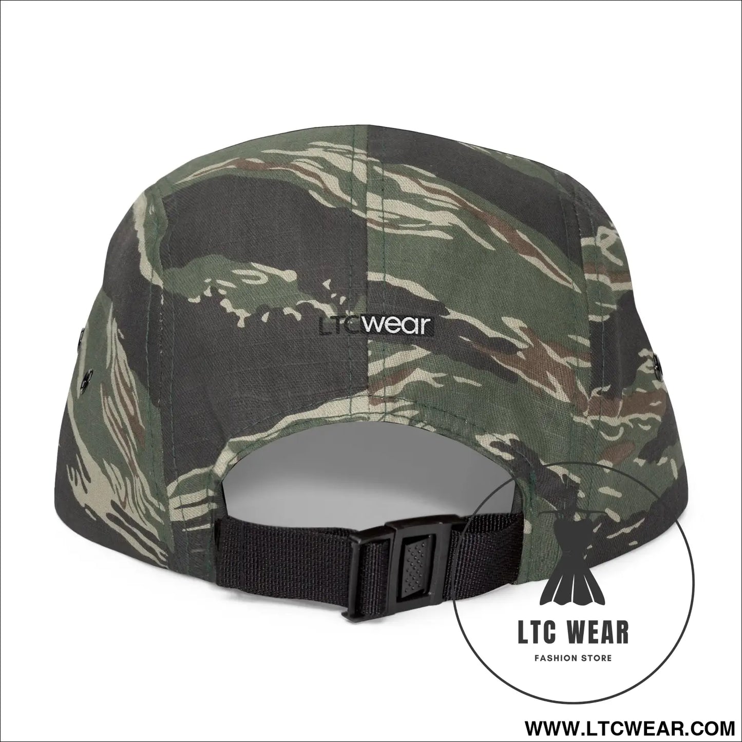 Embroidered 5-panel cotton cap l.t.c wear camper hat - hats