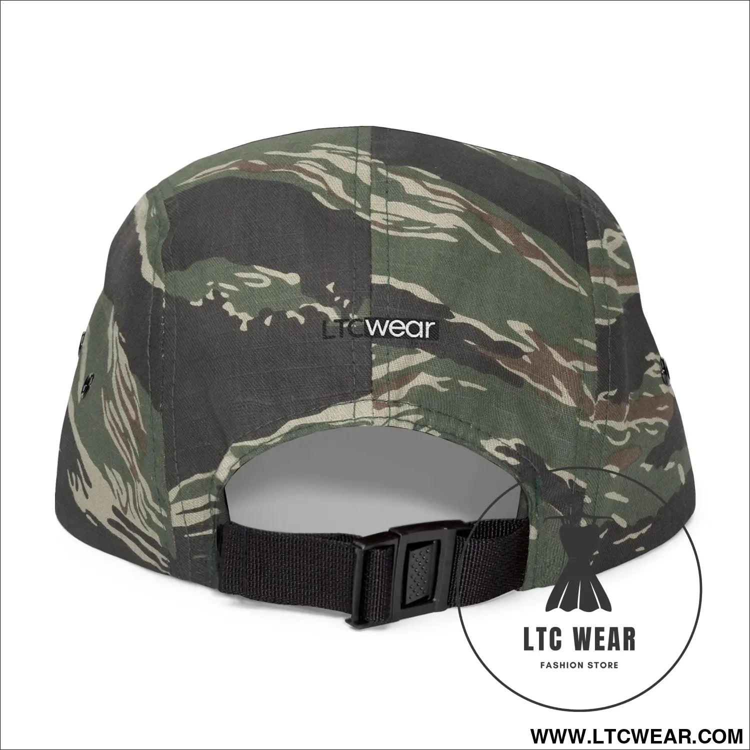 Embroidered 5-panel cotton cap l.t.c wear camper hat - hats