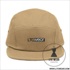 Embroidered 5-panel cotton cap l.t.c wear camper hat - one size / khaki - hats