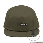 Embroidered 5-panel cotton cap l.t.c wear camper hat - one size / olive - hats
