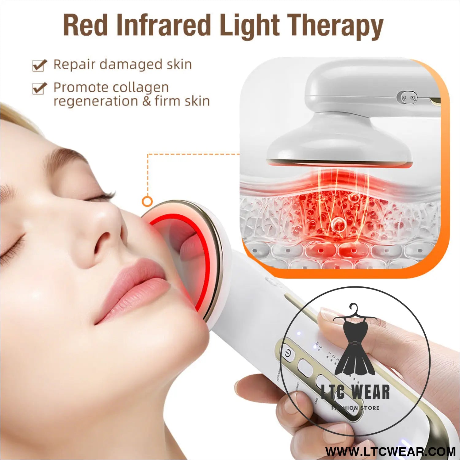Ems body sculpting device with 5 modes rechargeable far infrared & ultrasonic fat burning slimming beauty instrument