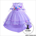 Encanto isabela princess dress flowers purple dress cosplay