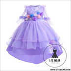 Encanto isabela princess dress flowers purple dress cosplay