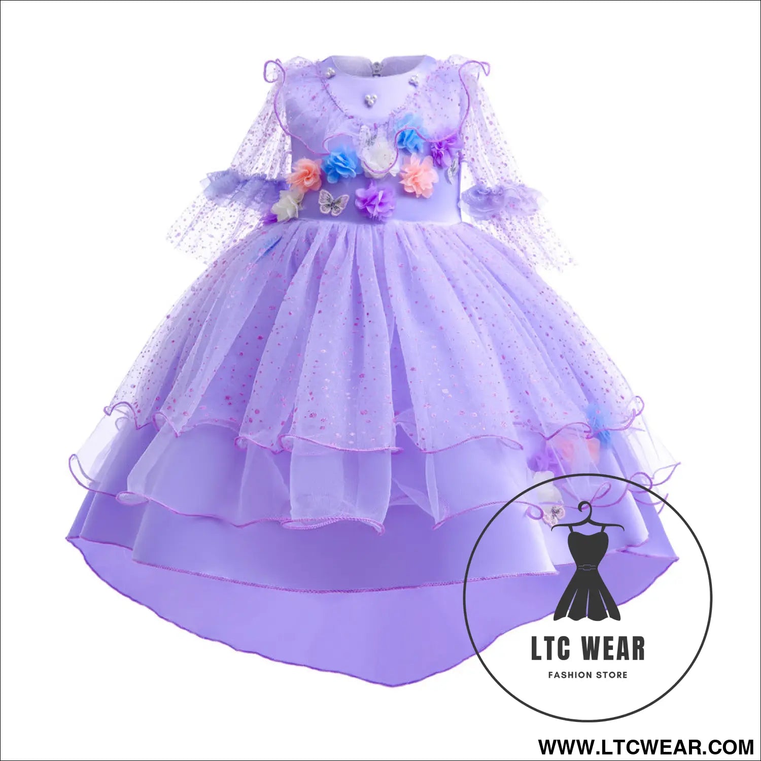Encanto isabela princess dress flowers purple dress cosplay