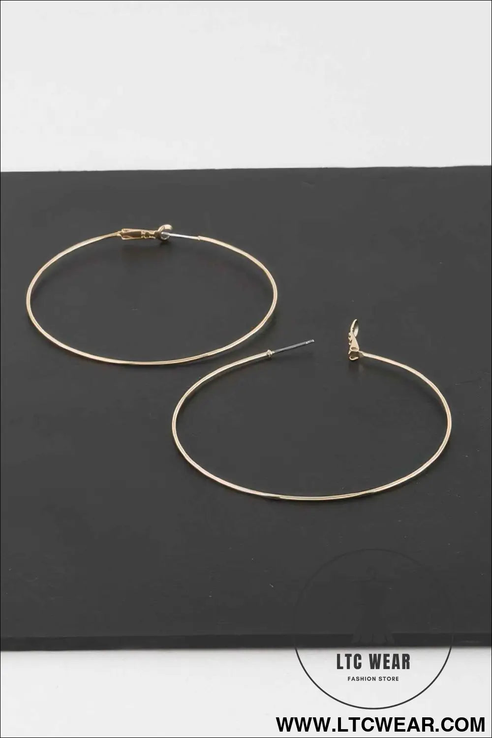 Engraved Thin Hoop Earrings