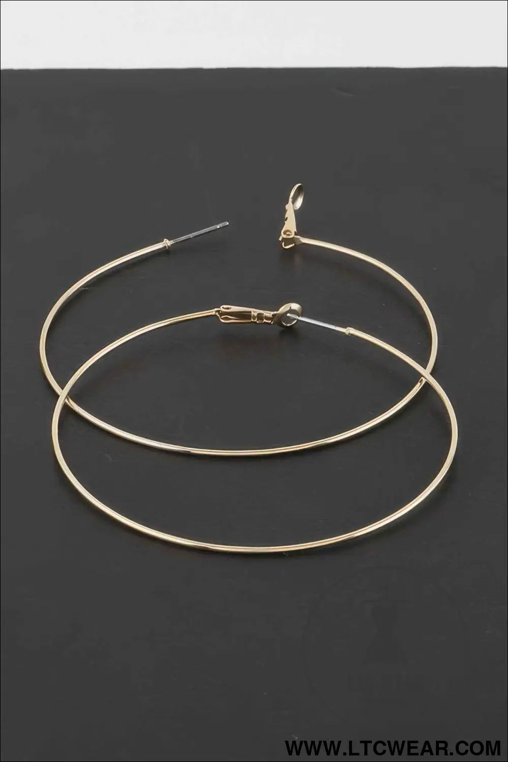 Engraved Thin Hoop Earrings