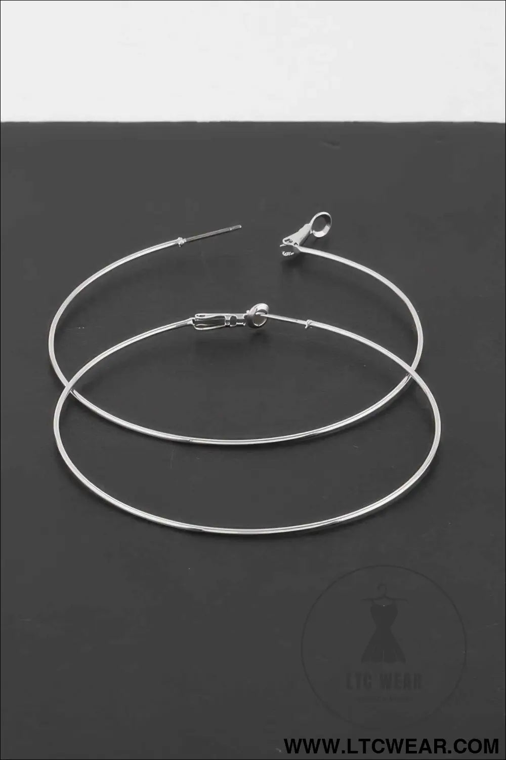 Engraved Thin Hoop Earrings