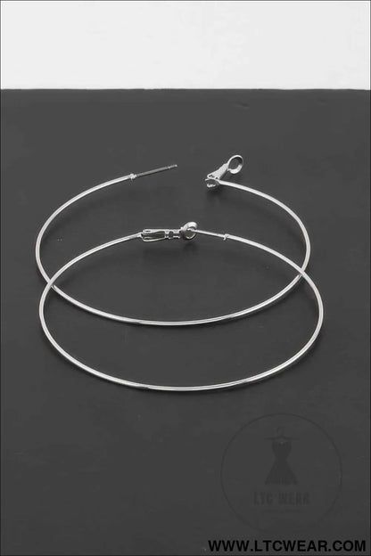 Engraved Thin Hoop Earrings
