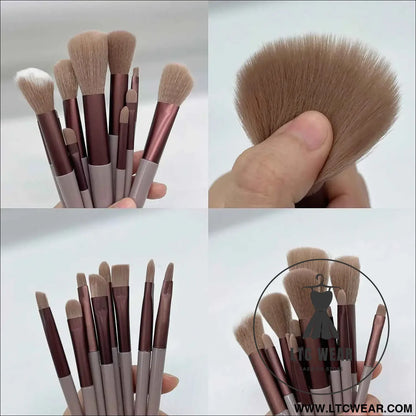 Essential 13-Piece Makeup Brush Set for Flawless Beauty