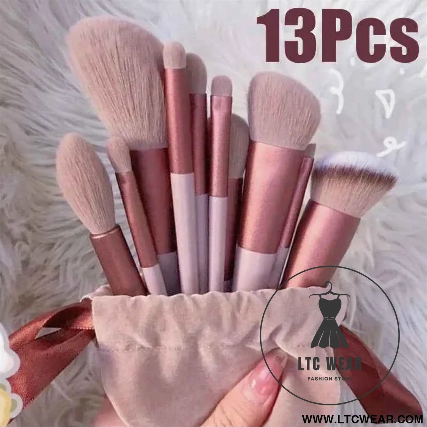 Essential 13-Piece Makeup Brush Set for Flawless Beauty