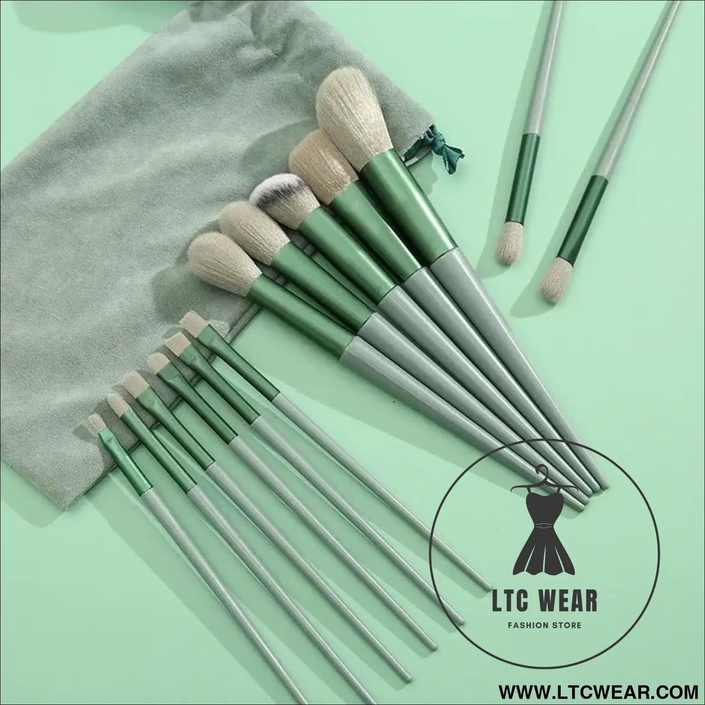 Essential 13-Piece Makeup Brush Set for Flawless Beauty - L.T.C Wear Online Fashion Store