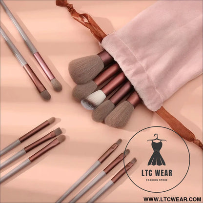 Essential 13-Piece Makeup Brush Set for Flawless Beauty - L.T.C Wear Online Fashion Store