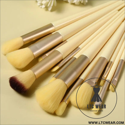 Essential 13-Piece Makeup Brush Set for Flawless Beauty - L.T.C Wear Online Fashion Store