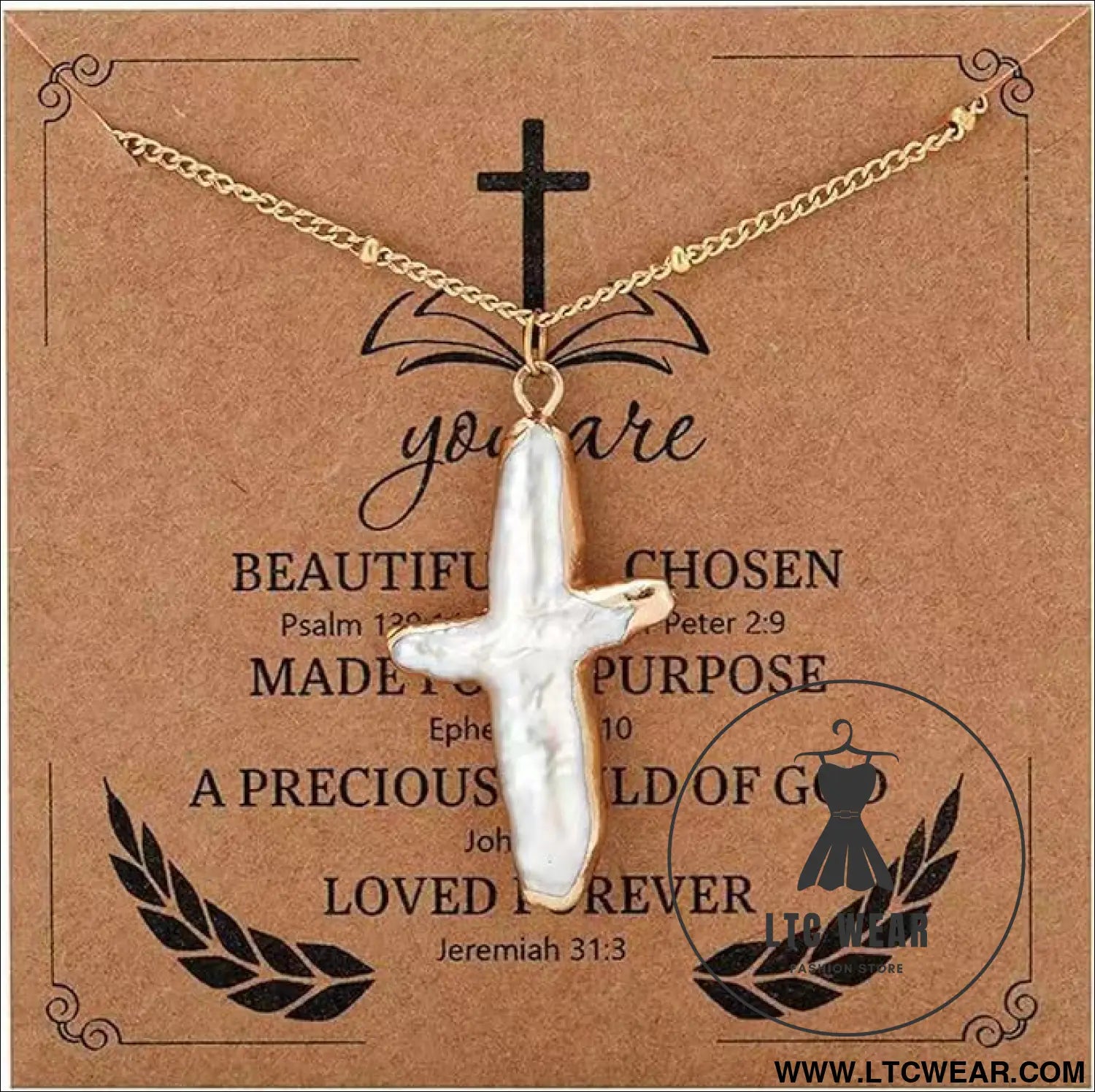 European and american cross necklace