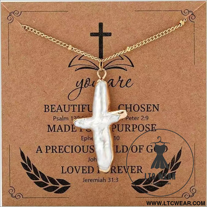 European and american cross necklace